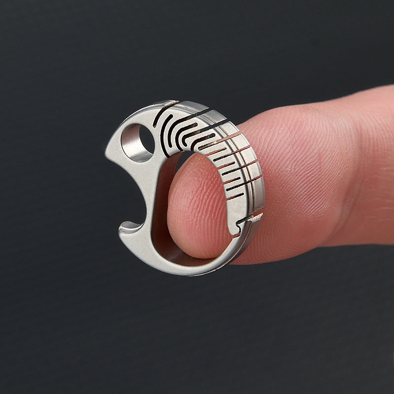 ADD-ONS: Mini titanium alloy car key clip backpack quick-release