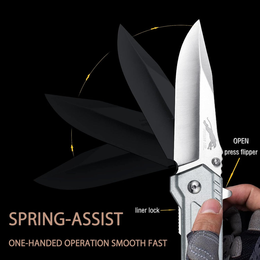 Leopard's Edge:  Stainless Steel Multipurpose Pocket Knife