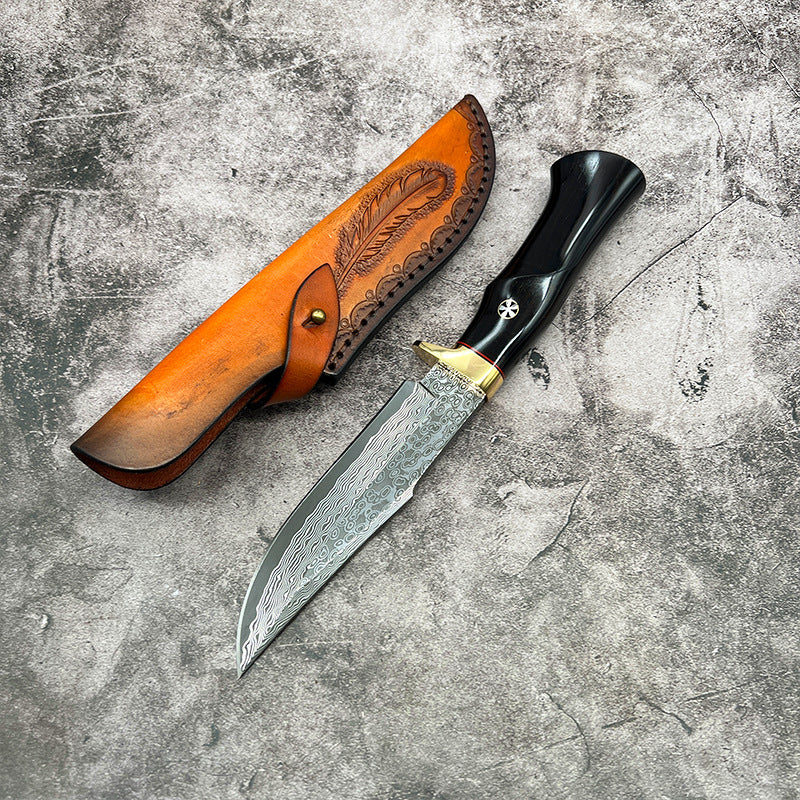 Backbone of Steel:SKD-11 Tri-Layer Hand-Forged Wilderness Survival Knife