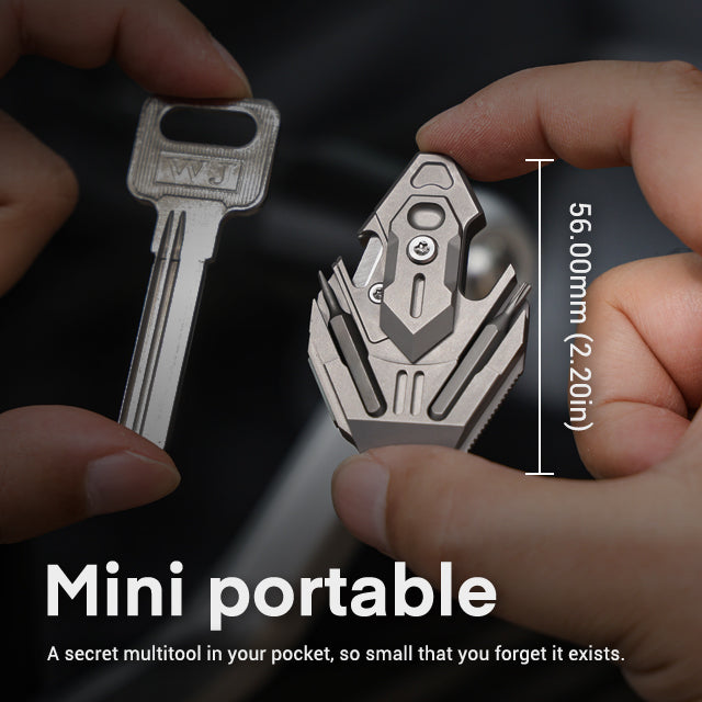 The Flounder 3.0 - Titanium EDC All-in-One Pendant