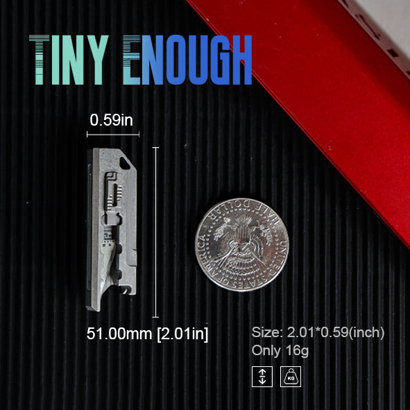 Mini Master - Micro Titanium Keychain Knife & EDC Multitool