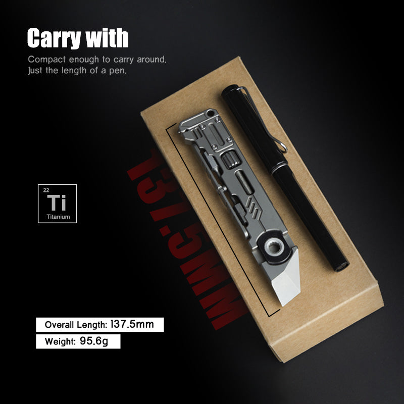 The PryMax 2.0: All-In-1 Titanium Multi-function Pry Bar