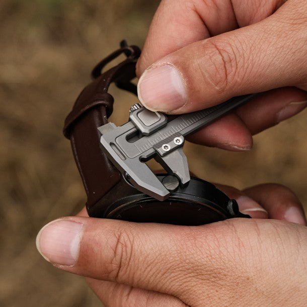 TiCal Pro - Titanium Mini Caliper with 9+ Functions in One
