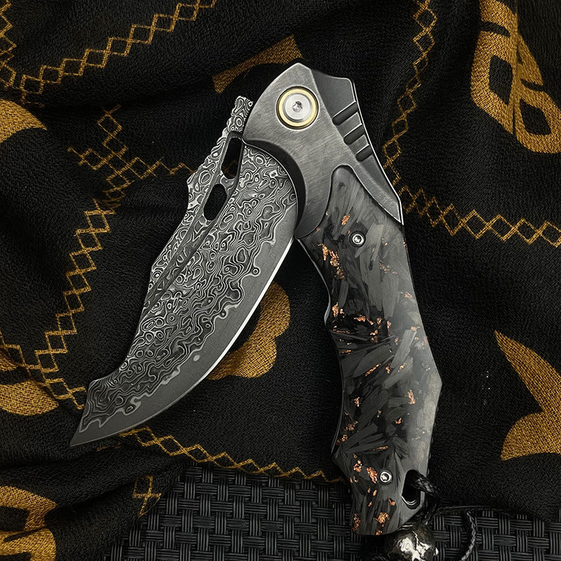 Eclipse Edge - VG10 Damascus Folding Knife