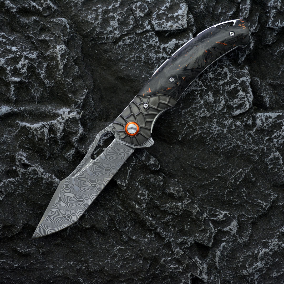The Nightflare – VG10 Damascus EDC Folding Knife