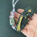 ADD ONS : Twisted Sugar Drop Titanium Knife Pendant (Free paracord)