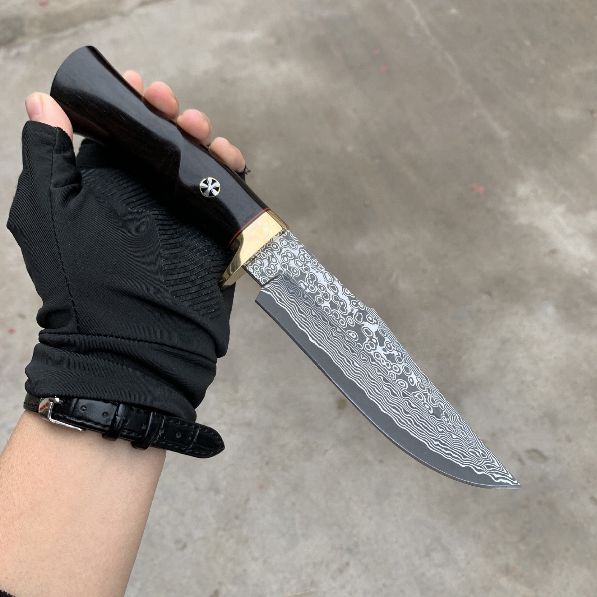 Backbone of Steel:SKD-11 Tri-Layer Hand-Forged Wilderness Survival Knife