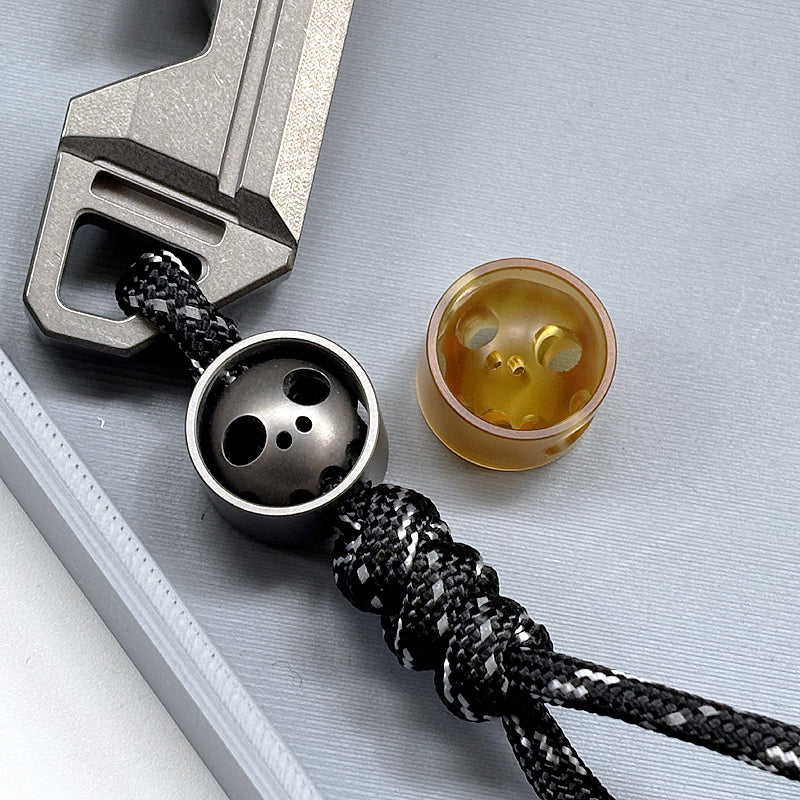 ADD ONS : Pocket Skull Titanium Knife Pendant