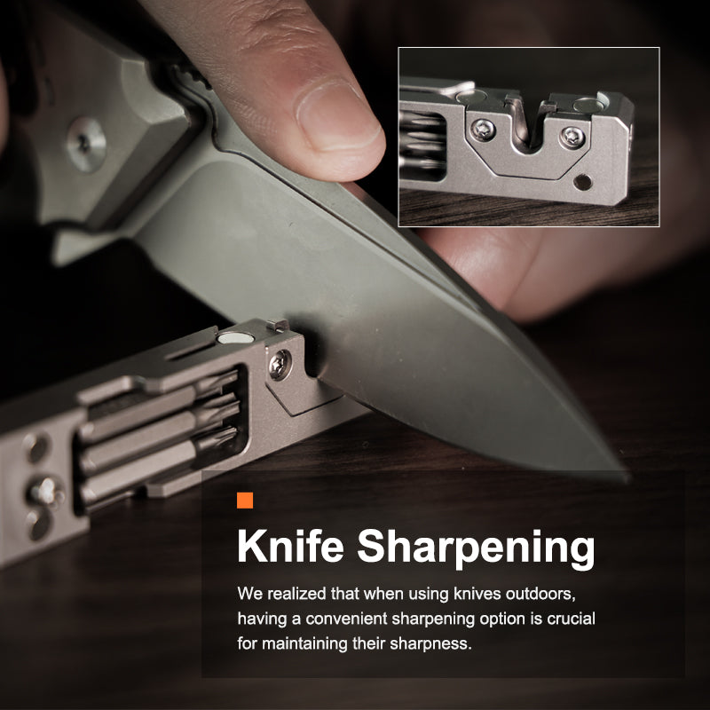 The TriPro Stand: 15-in-1 Titanium EDC Tool and Phone Stand