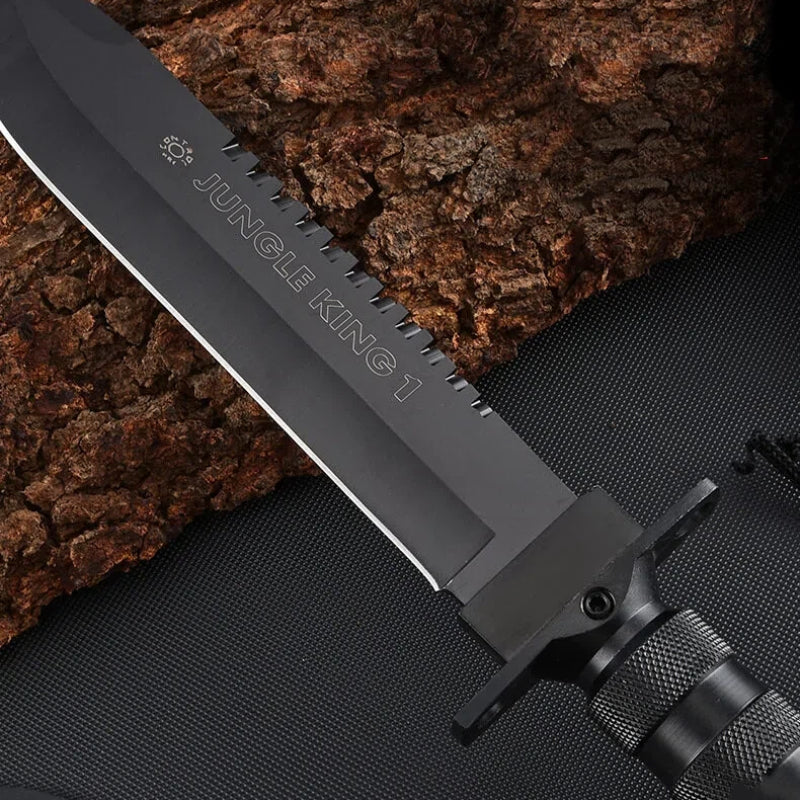JungleKing – 8Cr19MoV Full-Tang EDC Fixed Blade Knife