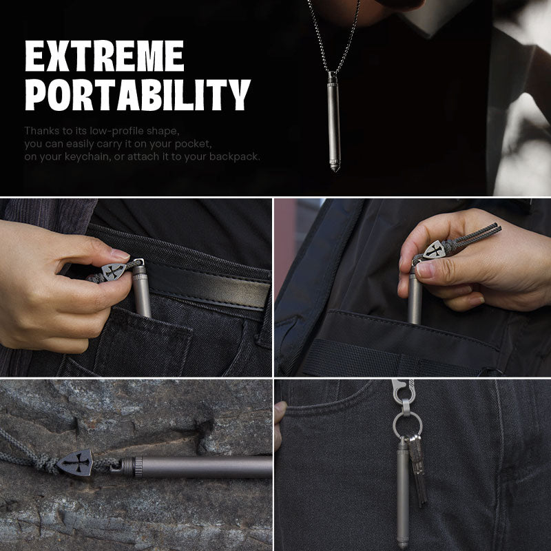 The Mantis Pen - Titanium 4-in-1 Multi-Tool