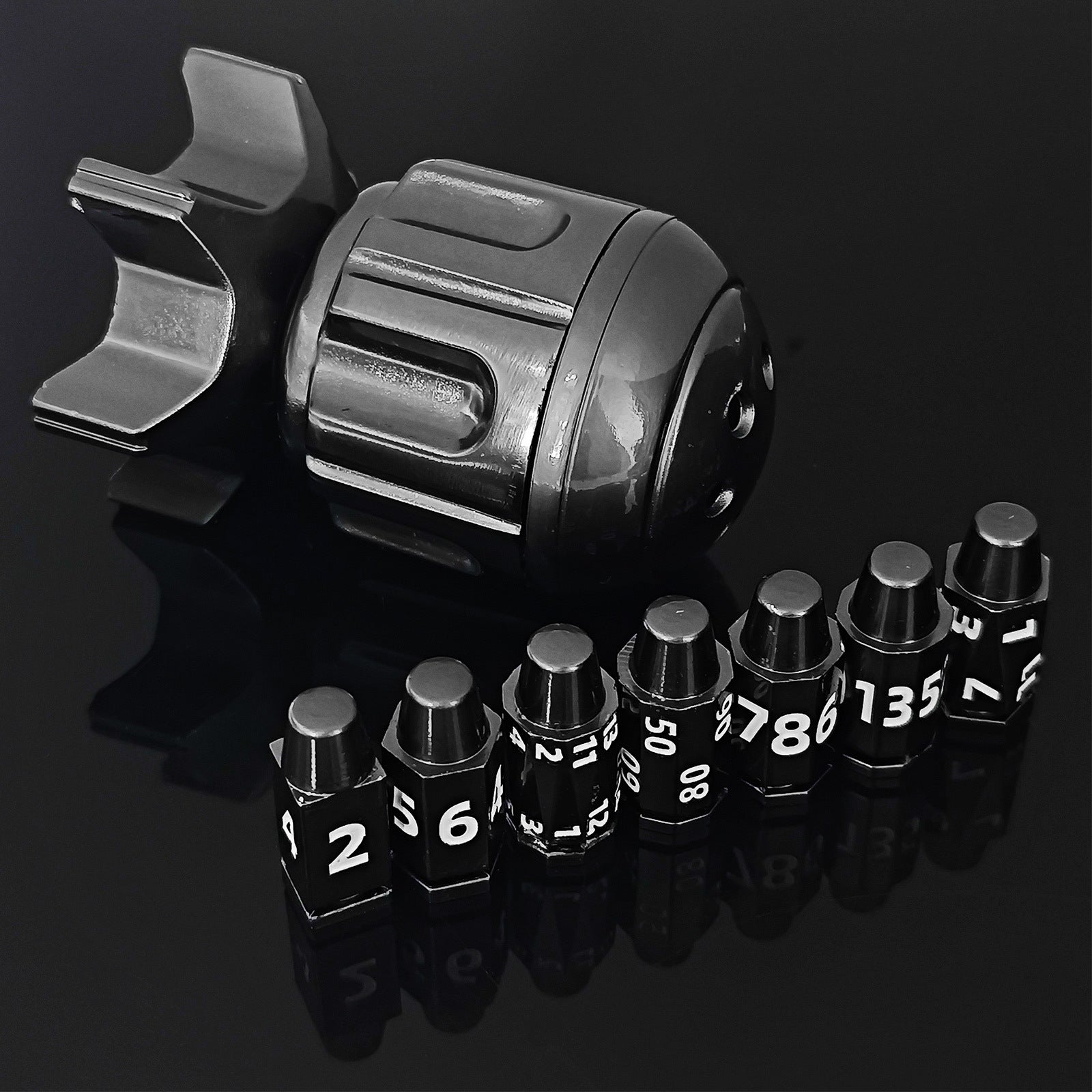 RocketDice – EDC Fidget Toy Rotating Metal Dice Set