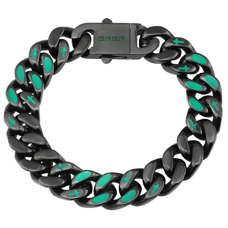 VortexLink– Dual-Sided Titanium Steel Cuban Bracelet