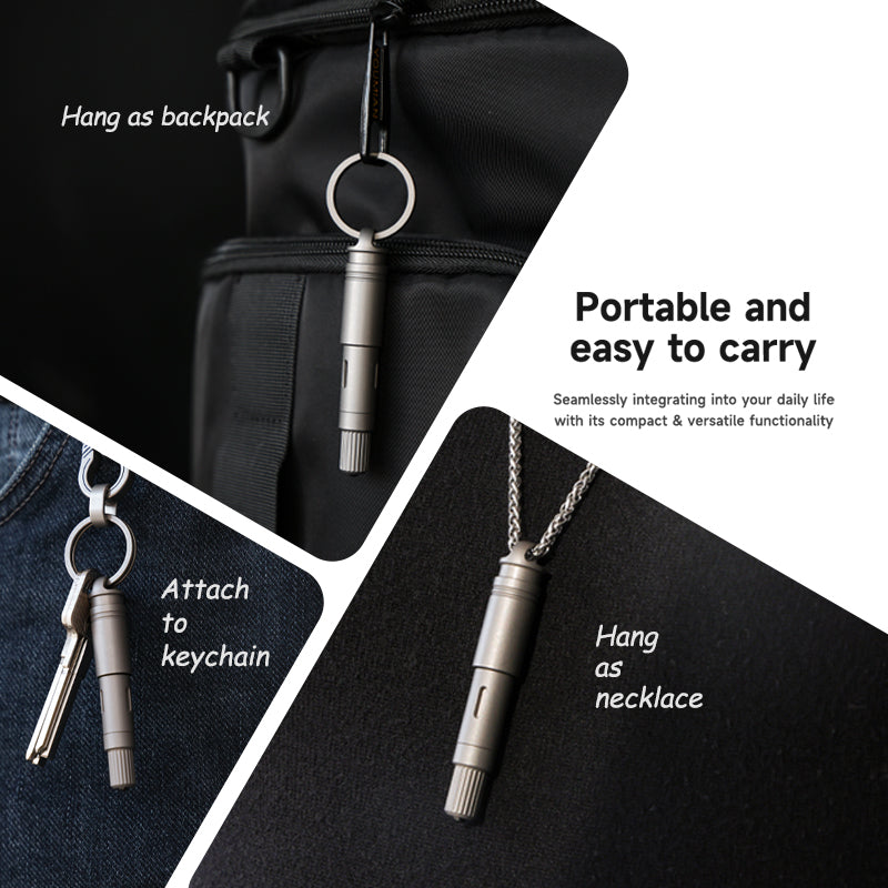 DartInk – Quick-Release Titanium Mini Pen & Knife