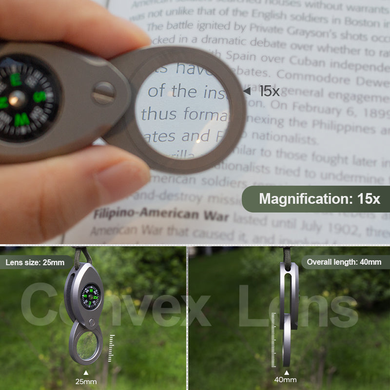The Polar Pupil: Multi-Tool with Compass and Folding Loupe