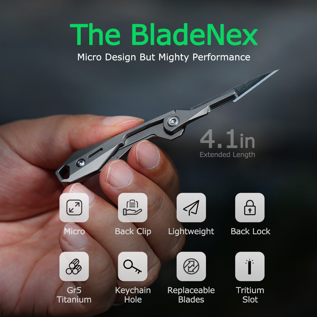 BladeNex: Titanium Micro Folding Scalpel Knife for EDC
