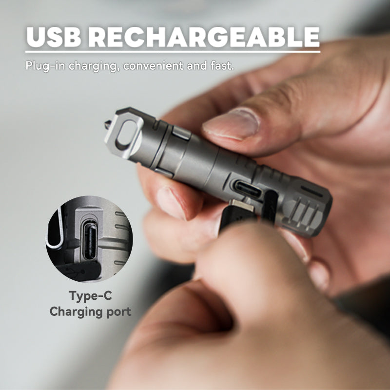 TwiLite - Titanium Magnetic Quick Release Flashlight