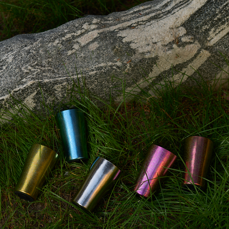 Aurora Cup – Double-Wall Titanium Crystal Beer Camping Mug