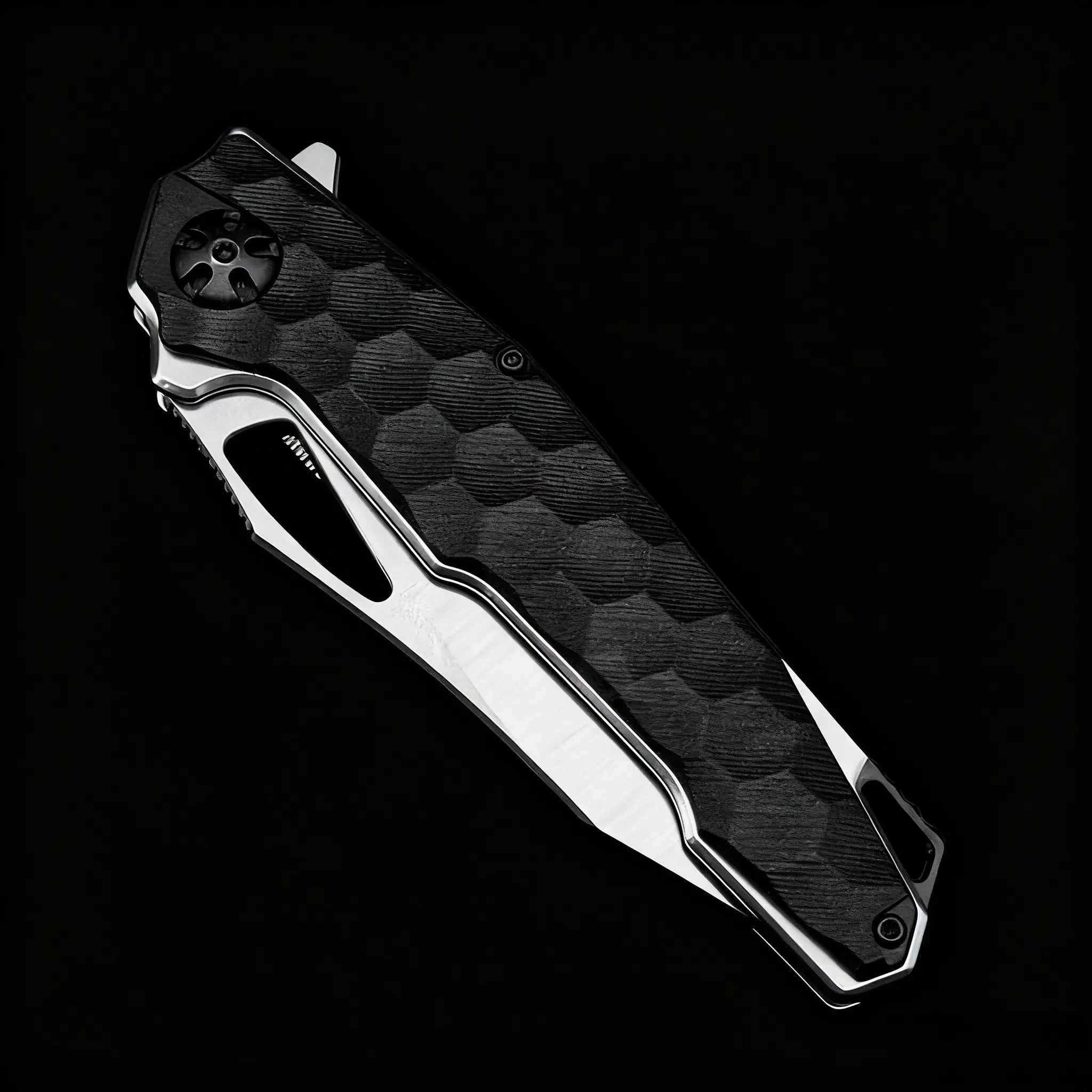 HexGrip G10 Folding Knife – 5Cr Stainless Steel EDC Flipper | Outdoor, Camping & Everyday Carry