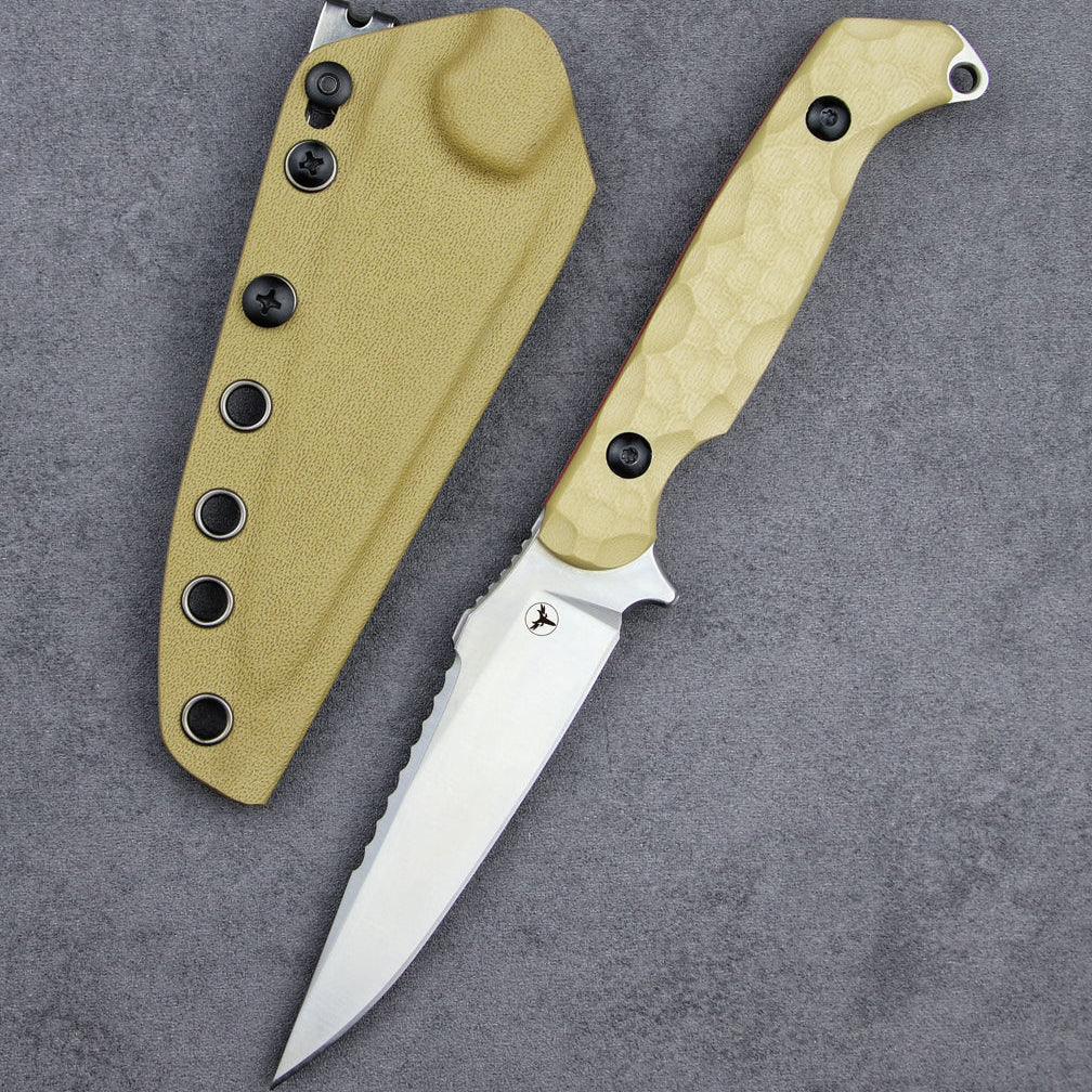 Cold Blade Darts - Camping 14C28N Steel Portable Tactical Lightweight Serrated Blade with Sheath