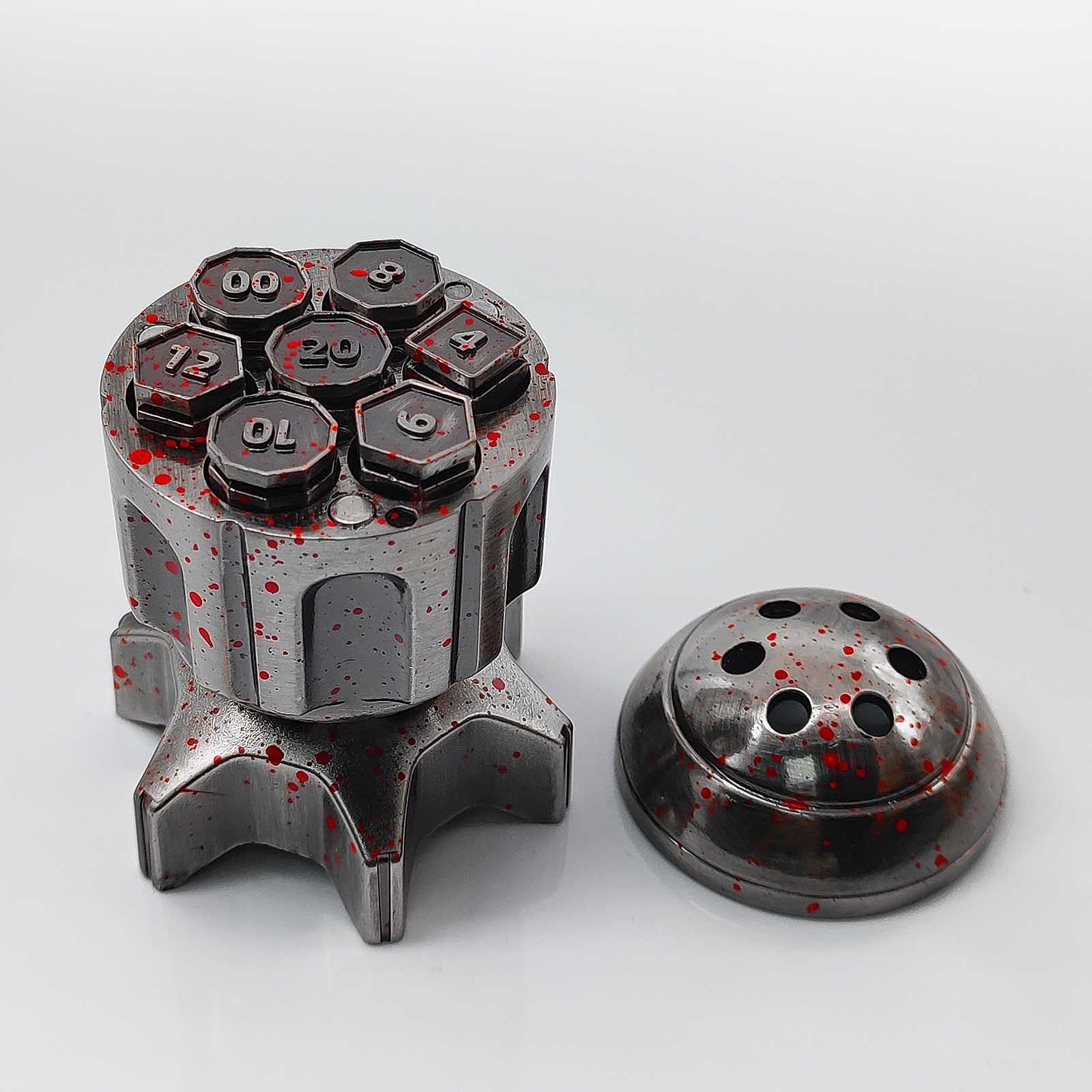 RocketDice – EDC Fidget Toy Rotating Metal Dice Set