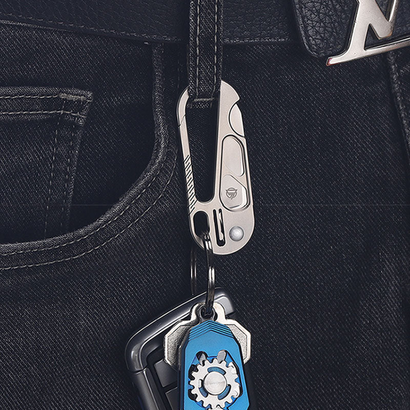 EdgeKey: Titanium Multi-Function Keychain Knife
