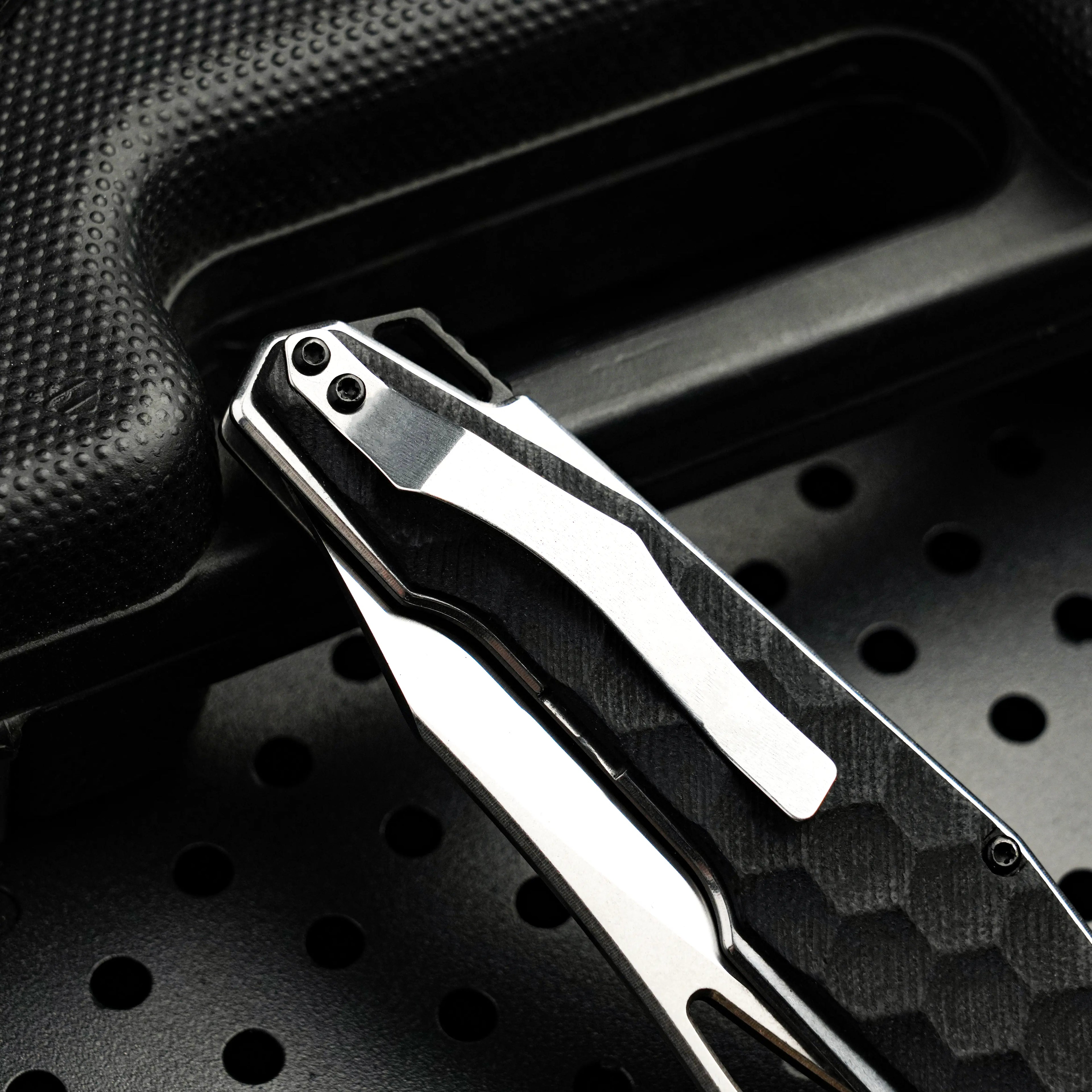 HexGrip G10 Folding Knife – 5Cr Stainless Steel EDC Flipper | Outdoor, Camping & Everyday Carry