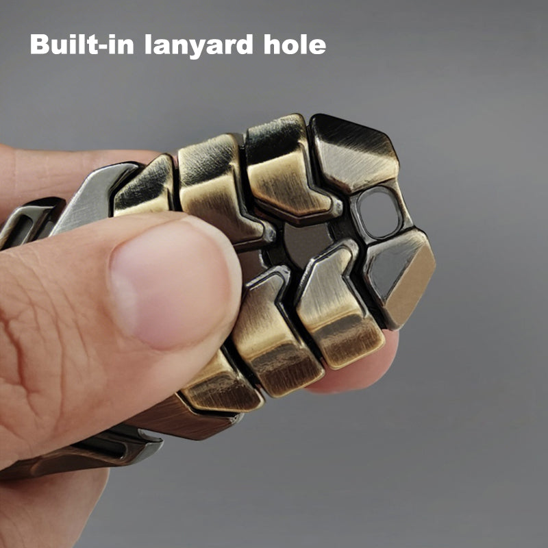 EDC Mecha Beetle – Cyber Warrior's Alloy Snap Coin, Kinetic Fidget Toy