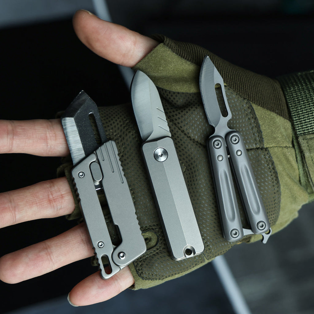 40% OFF ! EDC Pocket Knife Bundle: Butterfly+ Titanium+ Magnetic