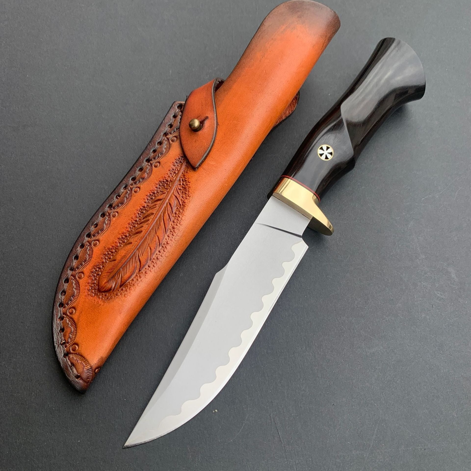 Backbone of Steel:SKD-11 Tri-Layer Hand-Forged Wilderness Survival Knife