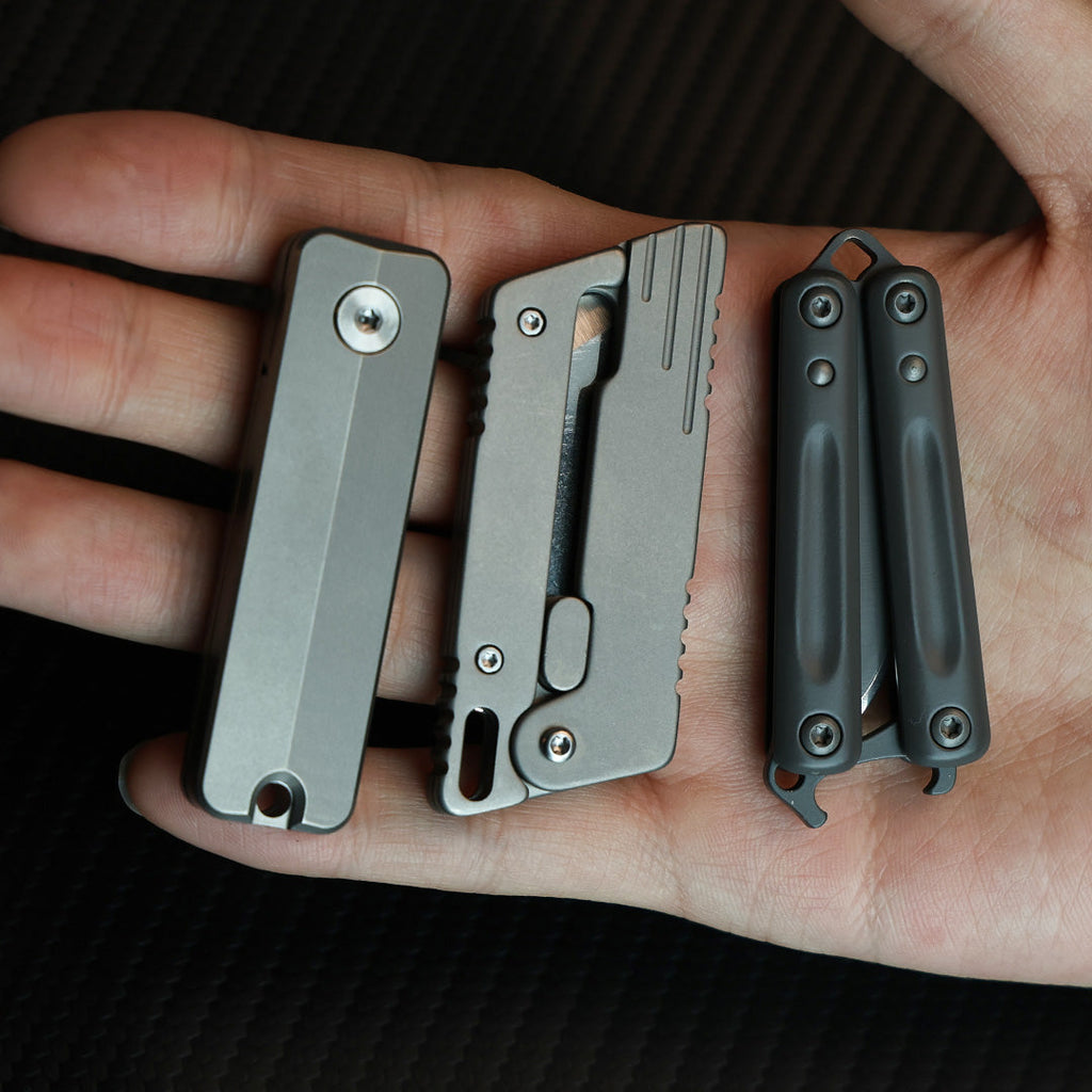 40% OFF ! EDC Pocket Knife Bundle: Butterfly+ Titanium+ Magnetic