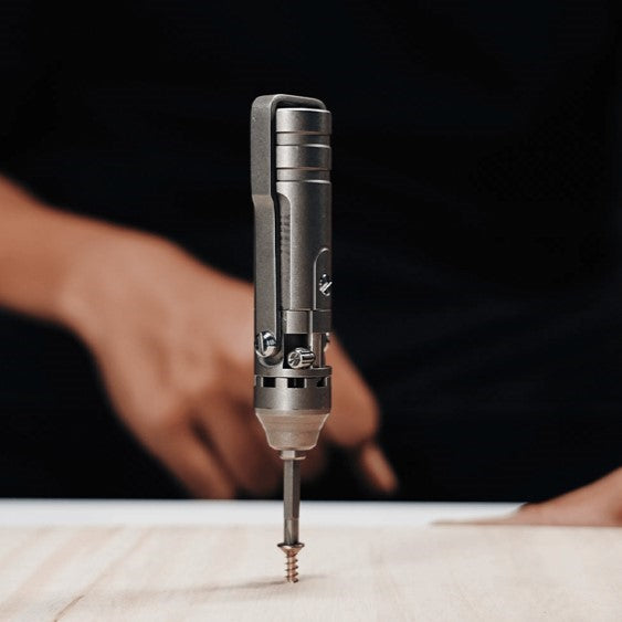 The GripNGo Driver | Titanium EDC Pocket Ratchet Screwdriver