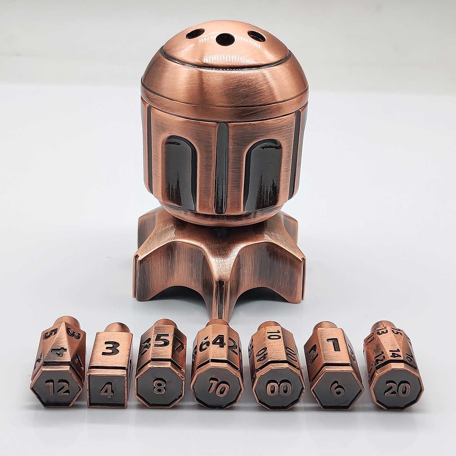RocketDice – EDC Fidget Toy Rotating Metal Dice Set