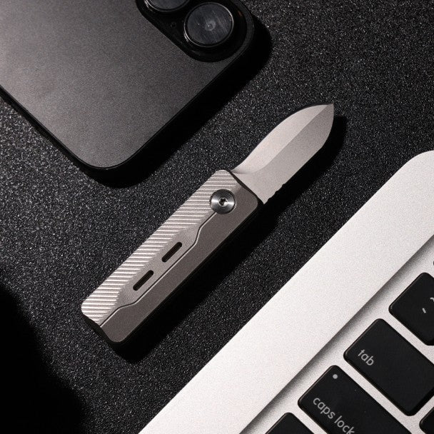 TiNova: Magnetic Titanium Mini EDC Knife & Fidget Tool