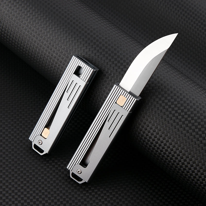 Gravity Flick – Tactical D2 Steel EDC Knife with Aluminum Handle