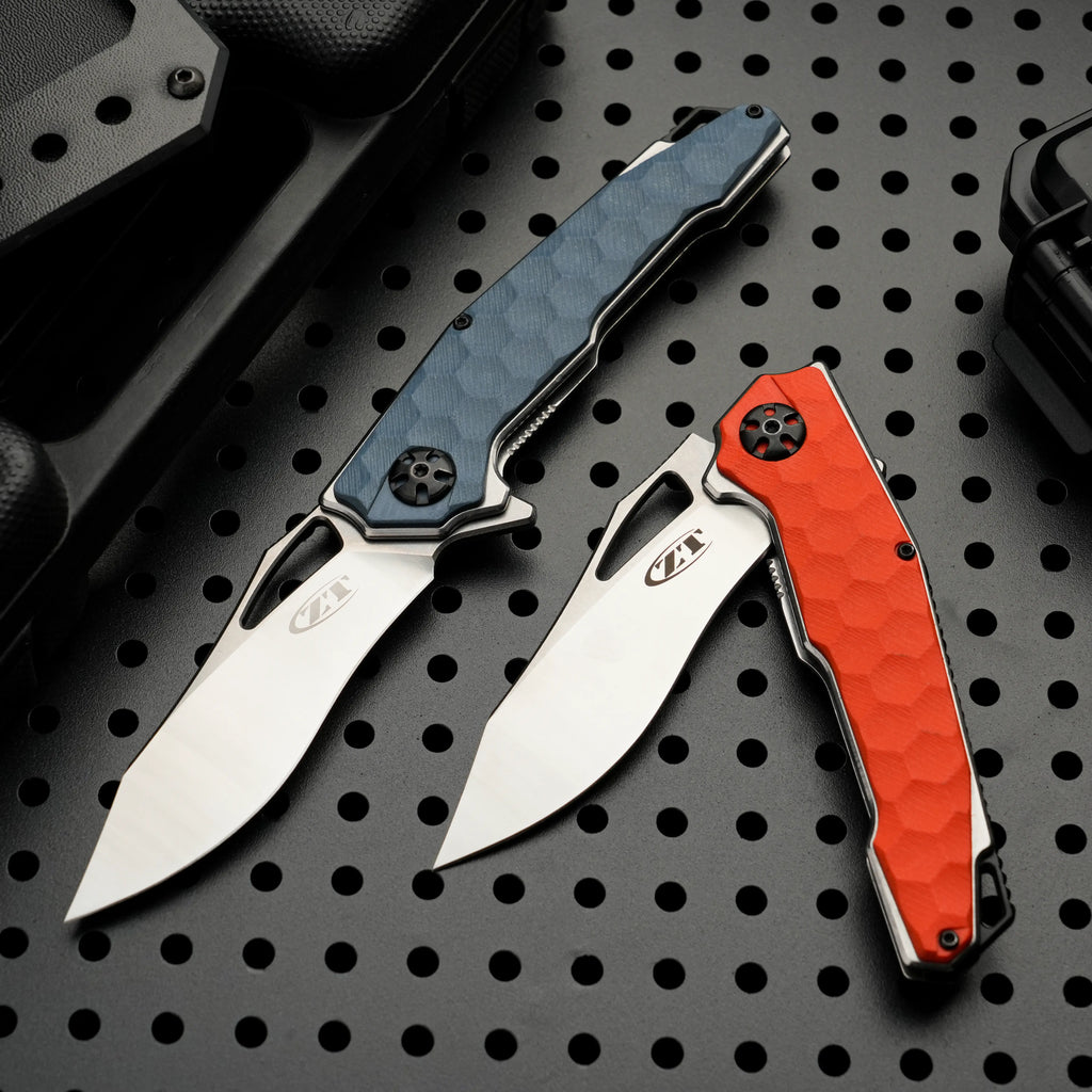 HexGrip G10 Folding Knife – 5Cr Stainless Steel EDC Flipper | Outdoor, Camping & Everyday Carry