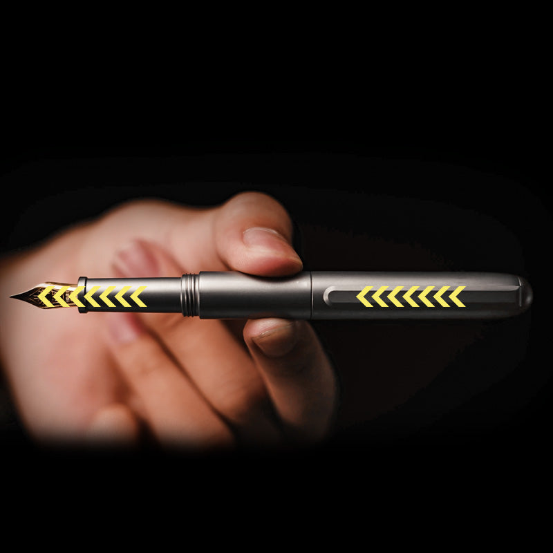 RocketInk Titanium Pocket Pen: Ballpoint & Fountain Options