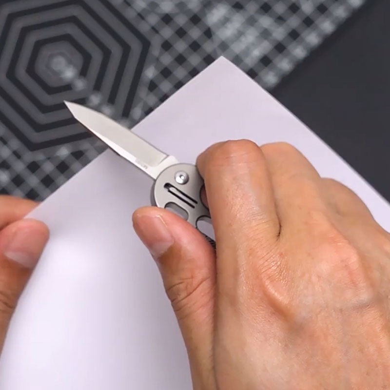 EdgeKey: Titanium Multi-Function Keychain Knife