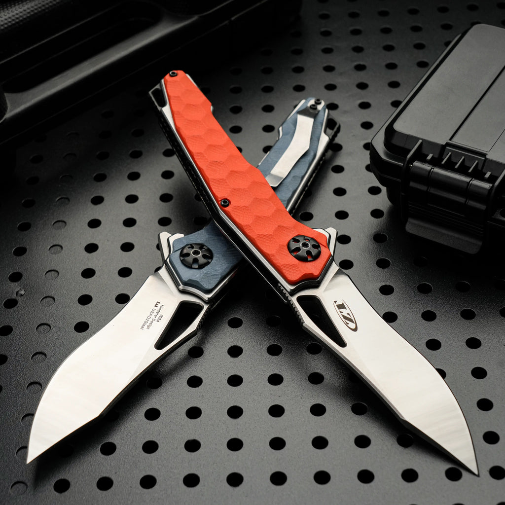 HexGrip G10 Folding Knife – 5Cr Stainless Steel EDC Flipper | Outdoor, Camping & Everyday Carry