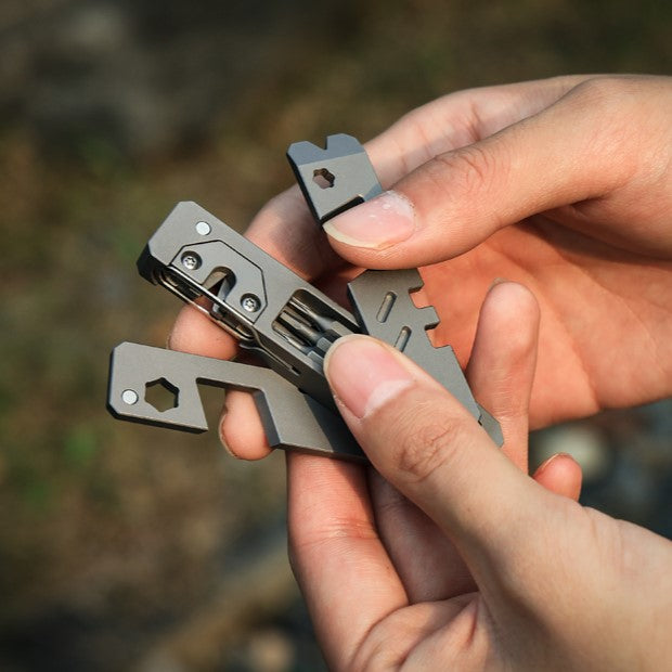 The TriPro Stand: 15-in-1 Titanium EDC Tool and Phone Stand