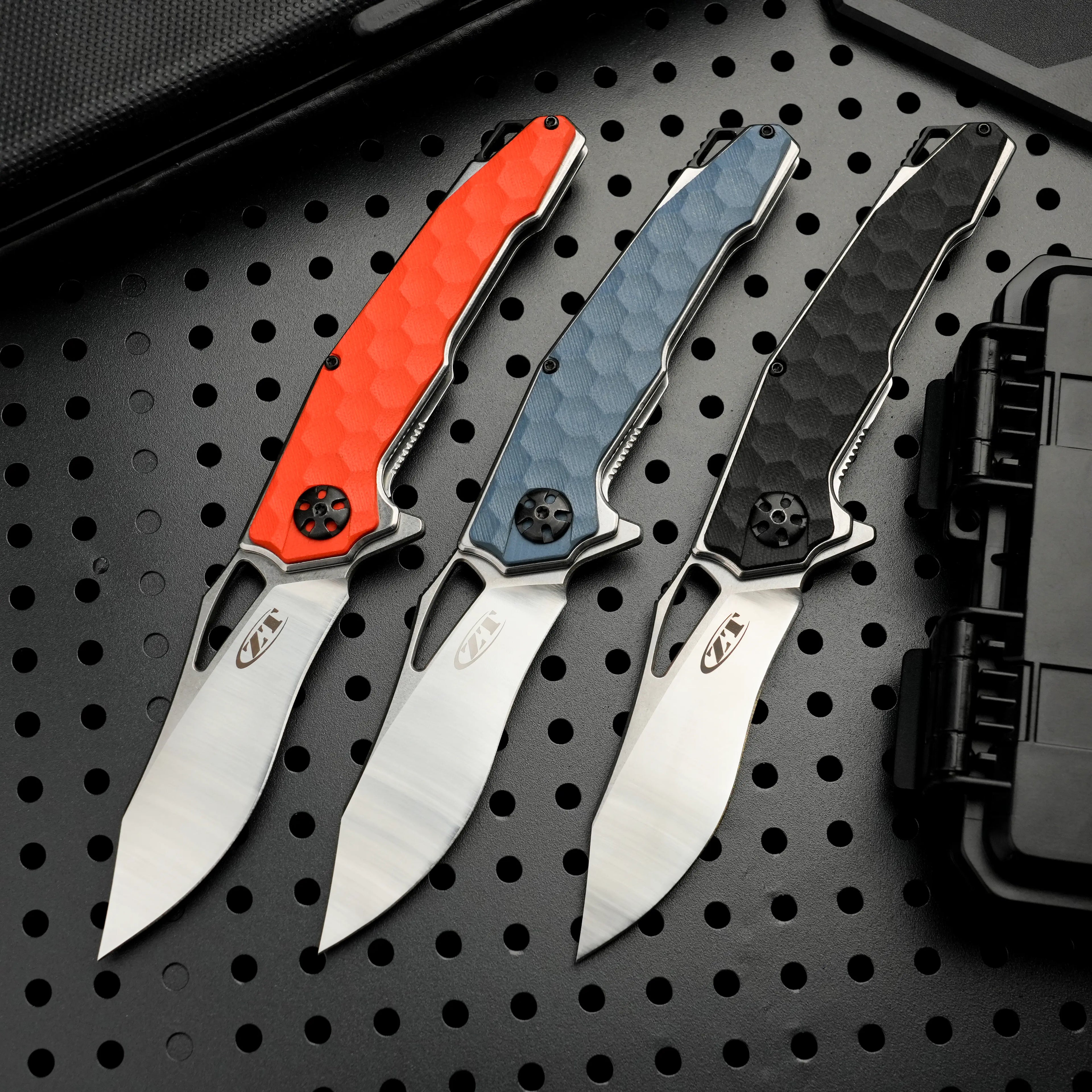 HexGrip G10 Folding Knife – 5Cr Stainless Steel EDC Flipper | Outdoor, Camping & Everyday Carry