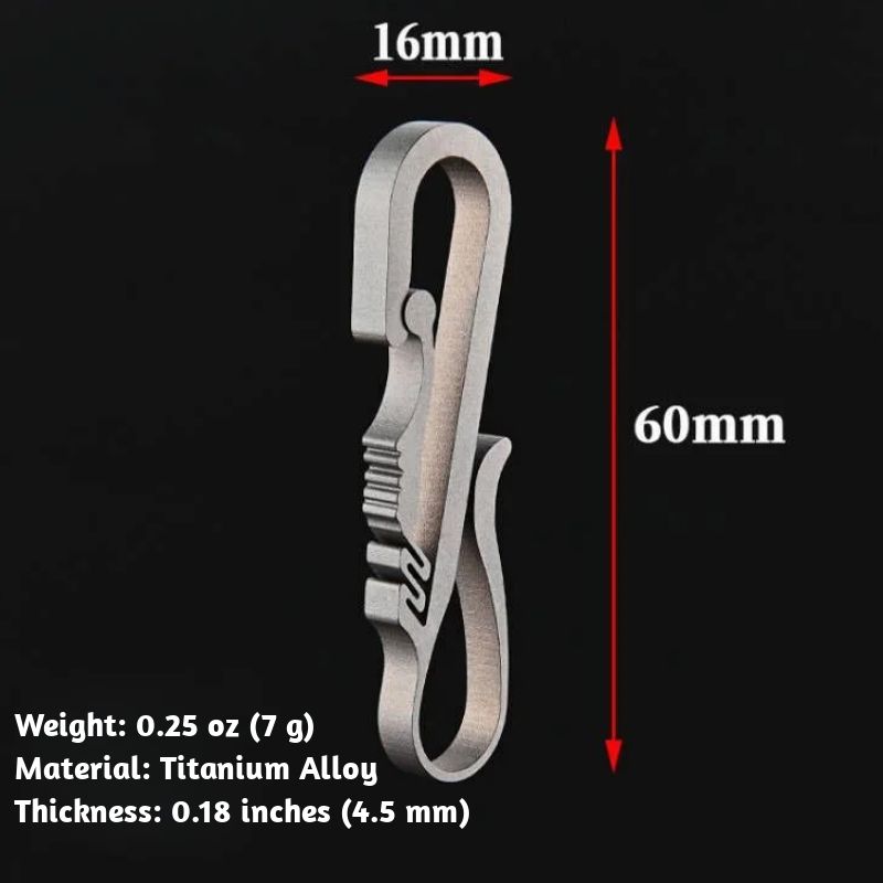 ADD-ONS:Titanium Alloy Phoenix Tail Keychain