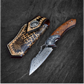 AetherEdge - Damascus Steel Folding Knife