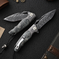 Obsidian Edge - Damascus Steel Folding Knife
