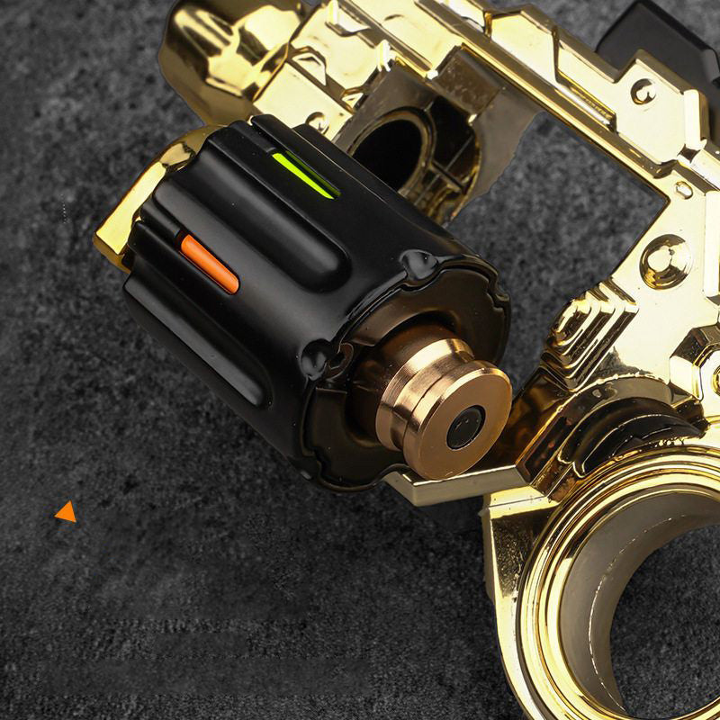Pocket Flash:Alloy Agent Sky Police Revolver Soft Bullet Gun