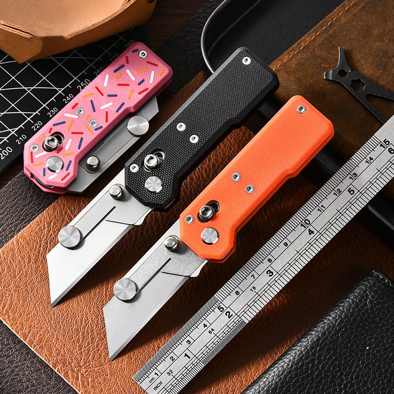 The ViperSlide: Heavy-Duty Multifunctional Folding Utility Knife