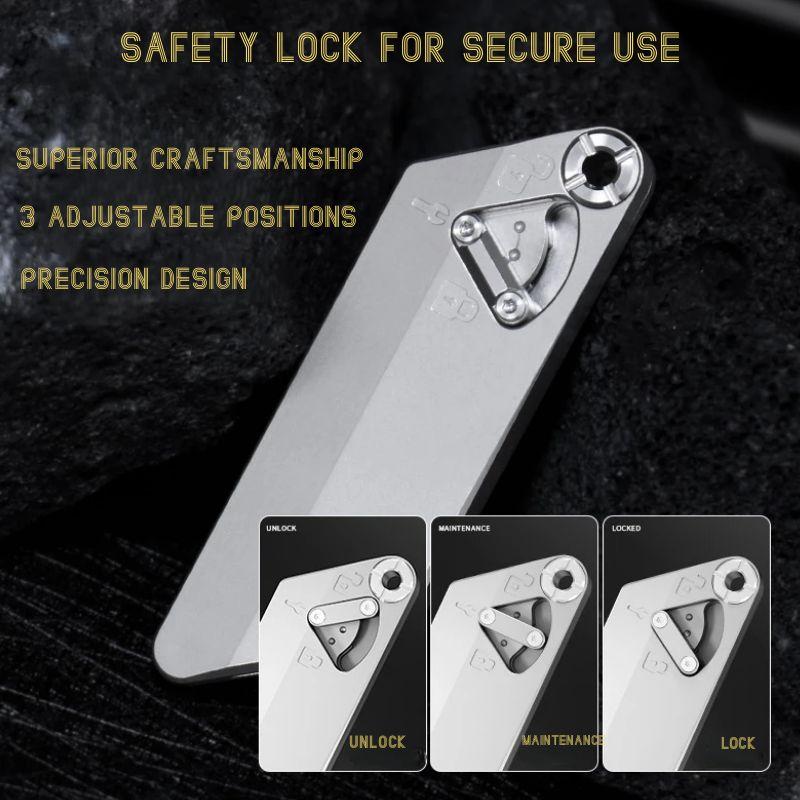 TiFlex EDC Utility Knife – One-Handed, Quick-Change Blade, Playful & Portable