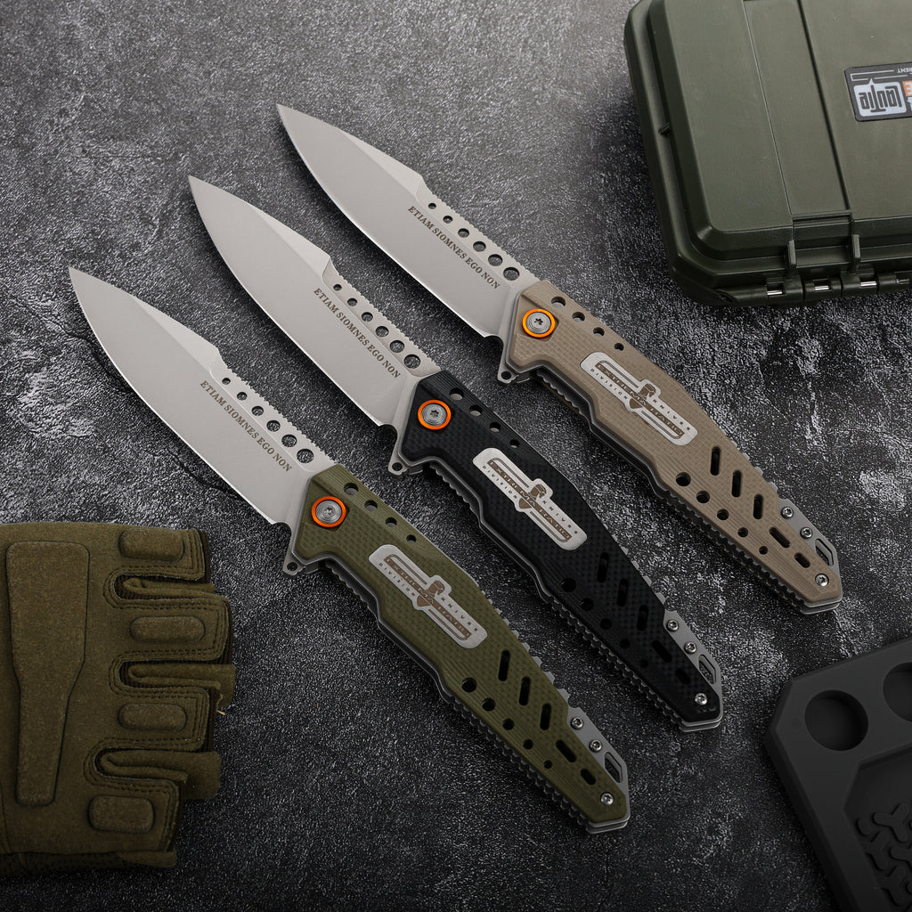 RaptorClaw G10 Tactical Folding Knife – EDC Survival Blade