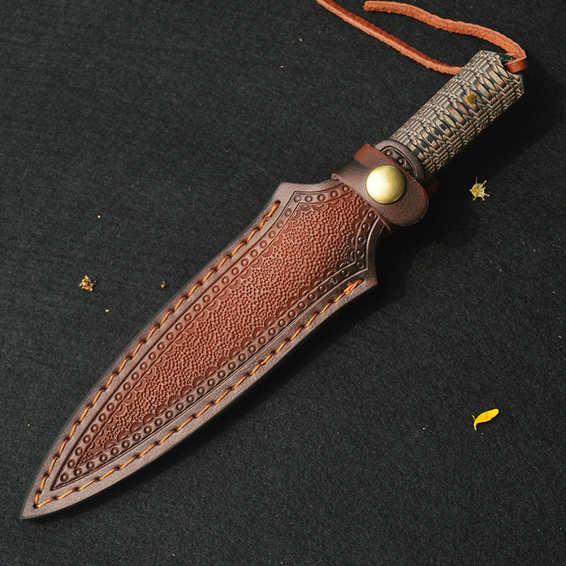 Artisan Fixed Blade Knife| Damascus or Mirror Finish | G10 Handle