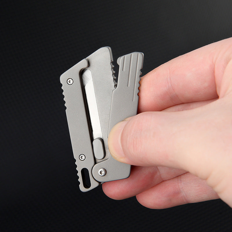 Flick Ninja – Titanium Gravity Fidget Knife | Mini EDC Blade with Unique Opening